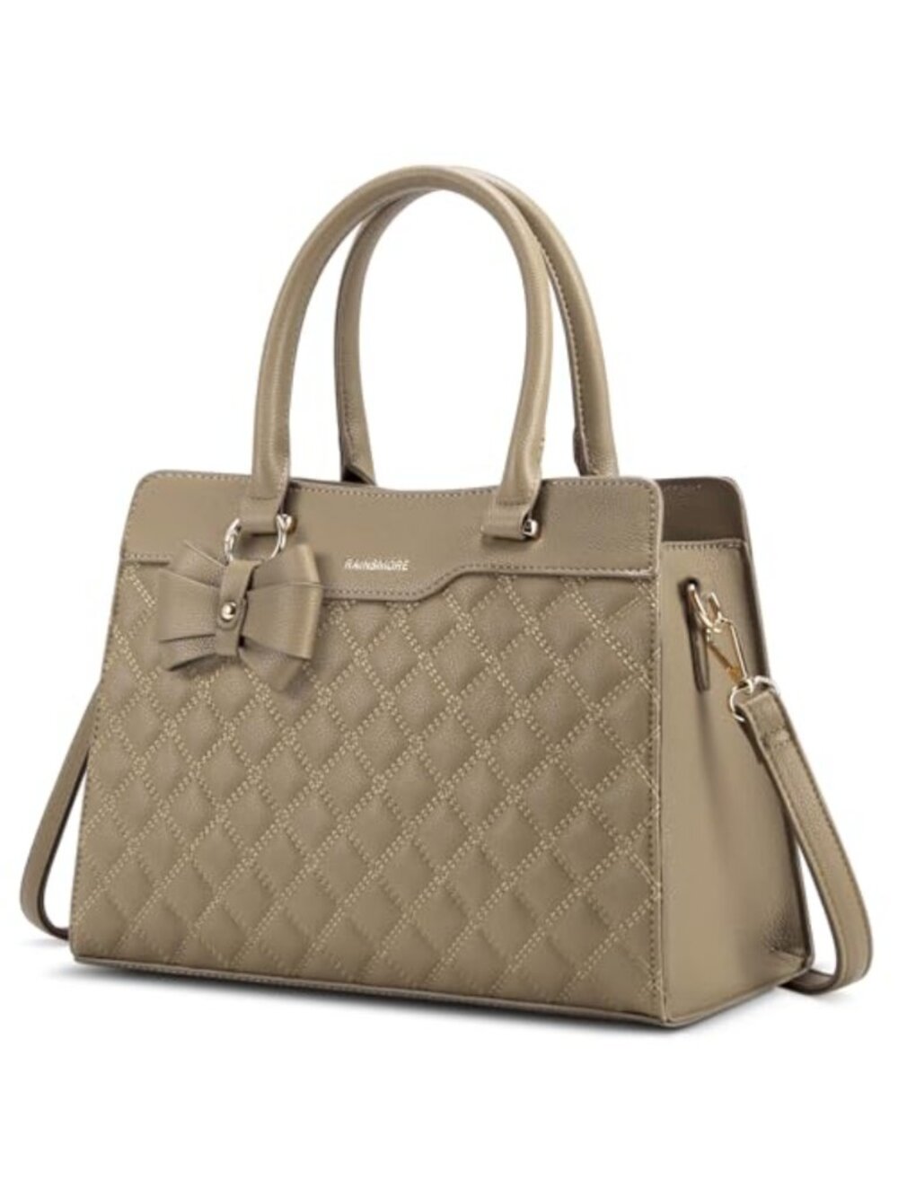 Waterproof Leather Top Handle Purses for Women Satchel Handbag with Shoulder